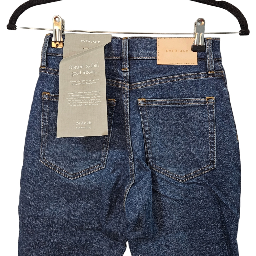 NWT Everlane The Authentic Stretch High-Rise Skinny Size 24 Ankle - Picture 9 of 11